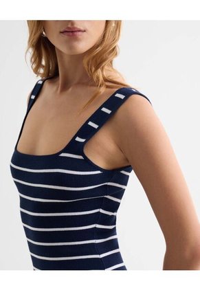 Vestido Para Mujer M/Sisa Medio Color Azul Marca Seven Seven #28171392