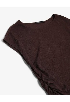 Camiseta  Para Mujer Manga Corta Cuello Redondo Color Café Marca Seven Seven #28096620