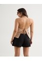 Chaleco Escapalda Escotada  Para Mujer Taupe Seven Seven de Seven Seven