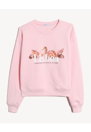 Buzo  Para Mujer Cuello Redondo Color Rosa Marca Seven Seven #28060473