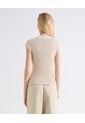 Chaleco Tejido Cuello V  Para Mujer Beige Seven Seven de Seven Seven