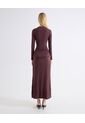 Vestido Perkins Fajón Ajustable  Para Mujer Café Seven Seven de Seven Seven