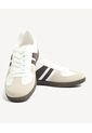 Tenis Retro De Contrastes  Para Mujer Beige Seven Seven de Seven Seven