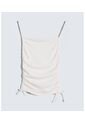 Blusa En Efecto Drapeado  Para Mujer Crudo Seven Seven de Seven Seven