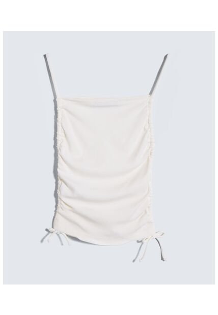 Blusa En Efecto Drapeado  Para Mujer Crudo Seven Seven