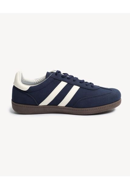 Tenis De Franjas Laterales  Para Hombre Azul Seven Seven