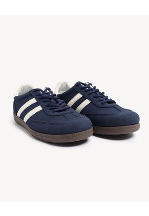Tenis De Franjas Laterales  Para Hombre Azul Seven Seven