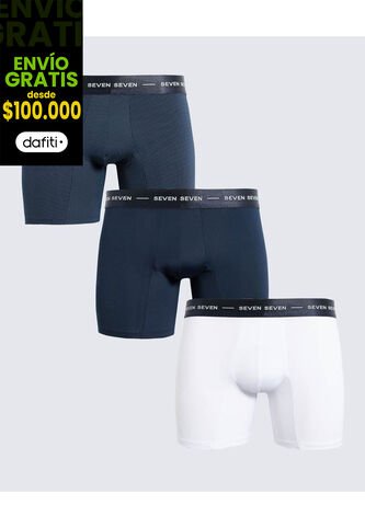 Pantaloncillo Para Hombre Boxer Filete Medio Color Azul Marca Seven Seven #45000364 Seven Seven