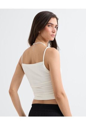 Blusa En Efecto Drapeado  Para Mujer Crudo Seven Seven