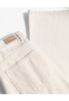 Jean  Para Mujer Wide-Leg Color Marfil Marca Seven Seven #28161007