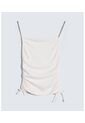 Blusa En Efecto Drapeado  Para Mujer Crudo Seven Seven de Seven Seven