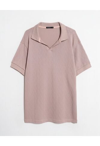 Polo  Para Hombre Cuello Tejido Sin Bolsillo Color Café Marca Seven Seven #45110960 Seven Seven