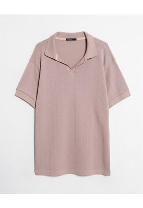 Polo  Para Hombre Cuello Tejido Sin Bolsillo Color Café Marca Seven Seven #45110960