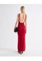 Vestido Tricot Espalda Descubierta  Para Mujer Rojo Seven Seven de Seven Seven