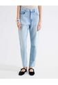 Jean Mom Ruedo Desflecado  Para Mujer Azul Seven Seven de Seven Seven