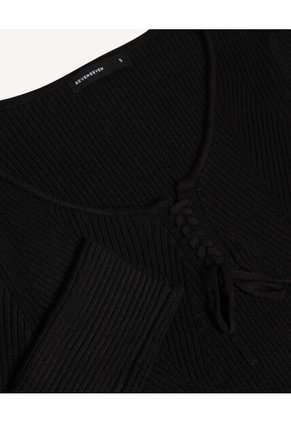 Camiseta Para Mujer Manga Larga Moda Color Negro Marca Seven Seven #28096432