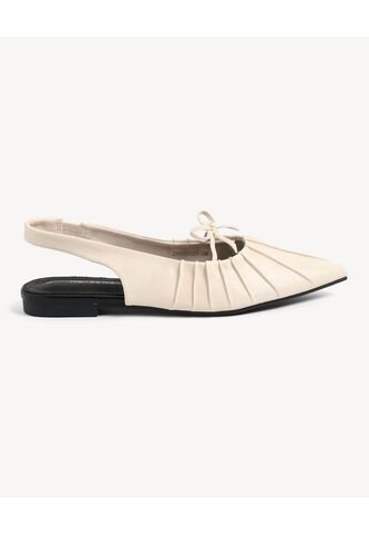 Baletas Plisadas De Aire Ligero  Para Mujer Blanco Seven Seven Seven Seven