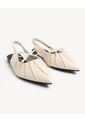 Baletas Plisadas De Aire Ligero  Para Mujer Blanco Seven Seven de Seven Seven