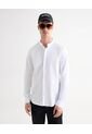 Camisa Para Hombre Manga Larga Sin Bolsillo Cuello Neru Color Hueso Marca Seven Seven #45012152 de Seven Seven
