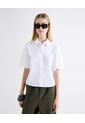 Blusa Camisera Manga Globo  Para Mujer Blanco Seven Seven de Seven Seven
