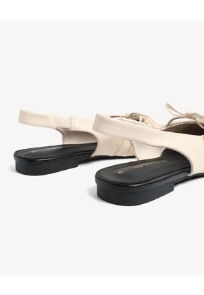 Baletas Plisadas De Aire Ligero  Para Mujer Blanco Seven Seven