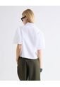 Blusa Camisera Manga Globo  Para Mujer Blanco Seven Seven de Seven Seven