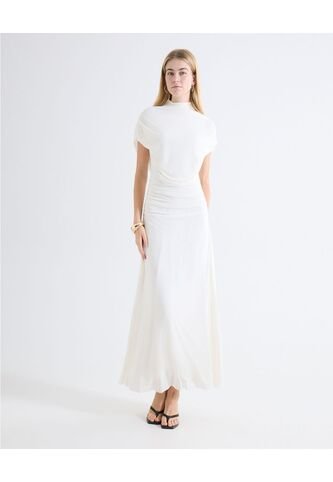 Vestido En A Capa Drapeada  Para Mujer Blanco Seven Seven Seven Seven