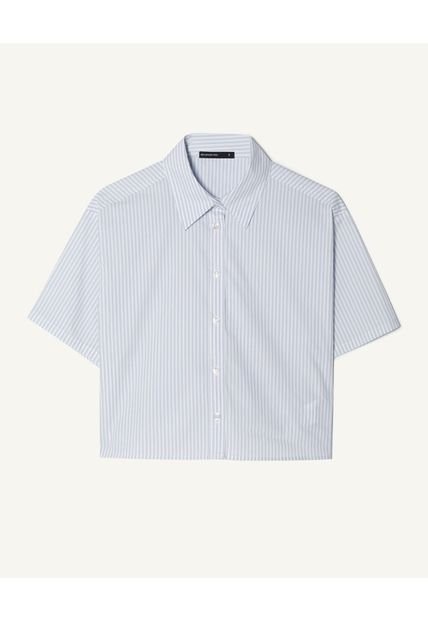 Blusa Para Mujer Manga Corta Color Azul Claro Marca Seven Seven #28123896