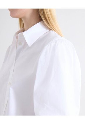 Blusa Camisera Manga Globo  Para Mujer Blanco Seven Seven