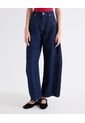 Jean Barrel Acabado Raw  Para Mujer Azul Seven Seven de Seven Seven