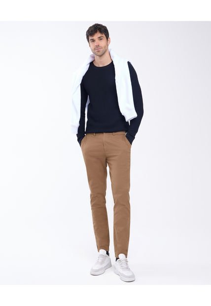 Pantalon Para Hombre Chino Color Cafe  Marca Seven Seven #45070934