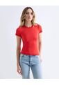 Camiseta  Para Mujer Manga Corta Cuello Redondo Color Rojo Marca Seven Seven #28096560 de Seven Seven