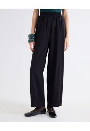 Pantalón Barrel Caída Estructurada  Para Mujer Beige Seven Seven