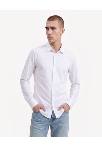 Camisa Comfy Slim  Para Hombre Blanco Seven Seven Seven Seven