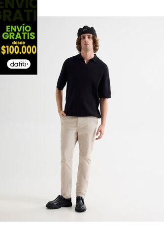 Pantalón Para Hombre Chino Color Beige Marca Seven Seven #45071107 Seven Seven