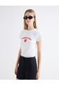 Camiseta Arte Localizado Frontal  Para Mujer Blanco Seven Seven de Seven Seven