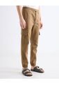 Jogger Cargo Con Bolsillos  Para Hombre Camel Seven Seven de Seven Seven