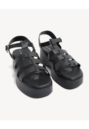 Sandalias De Plataforma  Para Mujer Negro Seven Seven