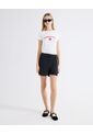 Camiseta Arte Localizado Frontal  Para Mujer Blanco Seven Seven de Seven Seven