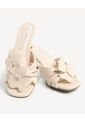 Sandalias De Tacón Con Flecos  Para Mujer Blanco Seven Seven de Seven Seven