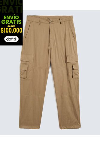 Pantalón Para Hombre Multiusos Plano Color Café Marca Seven Seven #45071125 Seven Seven