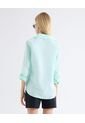 Blusa Camisera Bolsillo Funcional  Para Mujer Verde Seven Seven de Seven Seven