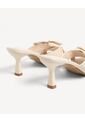 Sandalias De Tacón Con Flecos  Para Mujer Blanco Seven Seven de Seven Seven