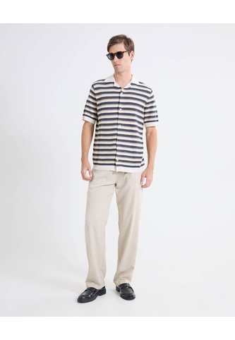 Pantalón Binado Pretina Ajustable  Para Hombre Taupe Seven Seven Seven Seven