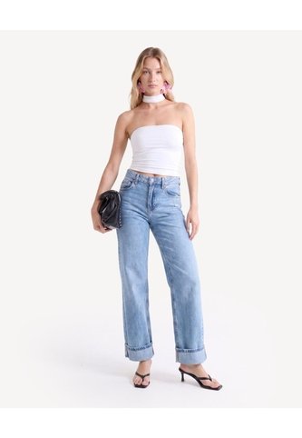 Camiseta Halter Con Tiras Cruzadas  Para Mujer Crudo Seven Seven Seven Seven