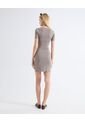 Vestido Mini Cuello Redondo  Para Mujer Café Seven Seven de Seven Seven