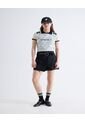 Falda Short Con Cinturón  Para Mujer Negro Seven Seven de Seven Seven