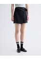 Falda Short Con Cinturón  Para Mujer Negro Seven Seven de Seven Seven