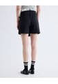 Falda Short Con Cinturón  Para Mujer Negro Seven Seven de Seven Seven