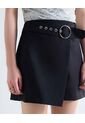 Falda Short Con Cinturón  Para Mujer Negro Seven Seven de Seven Seven